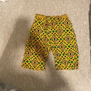 African printed shorts